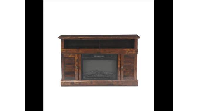 Harbor View Fireplace TV Stand for TVs up to 60&#34;Cherry - Sauder, 2 of 7, play video