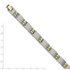 Black Bow Jewelry Men's Stainless Steel and Yellow Gold Tone Plated Bracelet, 8.75 Inch - 3 of 4