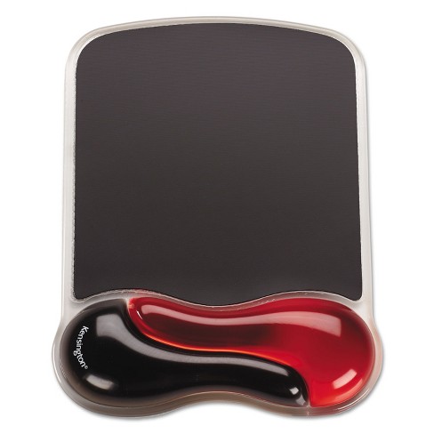 Kensington Duo Gel Wave Mouse Pad with Wrist Rest Red 62402 - image 1 of 4