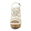 Allegra K Women's Open Toe Platform Heel Lace Wedges Sandals - 2 of 4