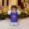 Gemmy Christmas Airblown Inflatable Angel, 3.5 ft Tall, Purple - 2 of 3