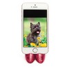 Fred Pumped Up High Heel Phone Stand, Ruby Red, Durable Silicone Mobile Stand for Desk or Travel, Stylish Shoe-Shaped Support for Smartphones - 4 of 4