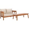 Owen Bench And Table - Indoor/Outdoor - PAT7086 - Natural/Taupe - Safavieh - 3 of 4