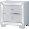 Passion Furniture Hollywood Hills 2-Drawer White Nightstand (28 in. H x 28 in. W x 17 in. D) - 2 of 4