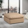 Meridian Furniture,Comfy Vegan Leather Modular Ottoman - 2 of 4