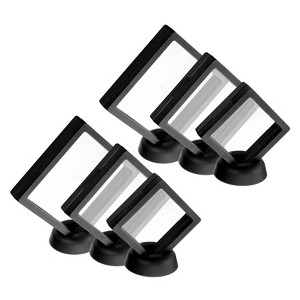 Unique Bargains D Floating Frame Display Holder Stands 6 Pcs - 1 of 4