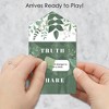 Big Dot of Happiness Boho Botanical Bride - Greenery Bridal Shower and Wedding Party Game Pickle Cards - Truth, Dare, Share Pull Tabs - Set of 12 - 2 of 4