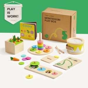 Tiny Land® Montessori Toys Set for Baby & Toddlers, 0–24 Months Montessori Educational Toys - Various Stages - 1 of 4