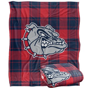 Gonzaga University Campus Plaid Spirit Silky Touch Super Soft Throw Blanket 50x60 - 1 of 4