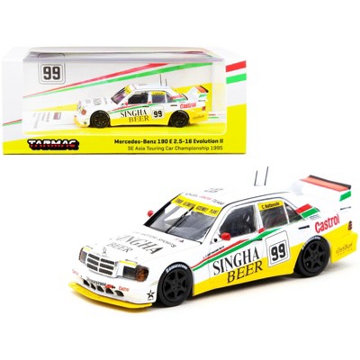 Mercedes Benz 190E 2.5-16 Evolution II #99 Nattavude SE Asia Touring Car Championship ATCS 1995 1/64 Diecast Car by Tarmac Works