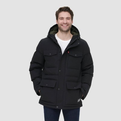 Levi's® Men's Arctic Cloth Quilted Parka Jacket : Target