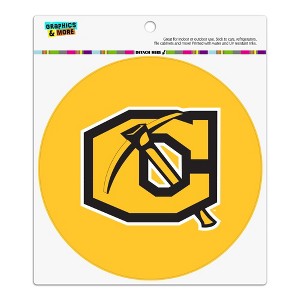 Cameron University Primary Logo Automotive Car Refrigerator Locker Vinyl Circle Magnet - 1 of 4