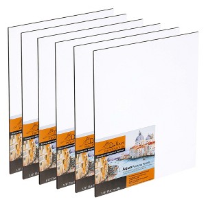 Jerry's Artarama Da Vinci Aqua Pro Panels - Multipacks - 1/8" Thick Rigid Watercolor Board with Acid-Free Surface, Clay-Infused Gesso, Ideal - 1 of 4