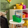 Basicwise 6-pc Assorted Color Plastic Storage Bins Versatile Book Magazine & File Holders for Classroom Office - 2 of 4