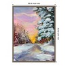 Amanti Art 23"x30" Sunset in Winter by Sandra Lafrate Framed Canvas Wall Art - 4 of 4