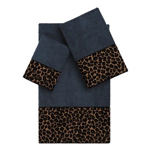 Linum Home Textiles 100% Turkish Cotton SPOTS Embellished Towel Set - 1 of 4