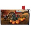 Autumn Turkeys Magnetic Mailbox Cover Fall Tom Pumpkins Standard Briarwood Lane - 3 of 3