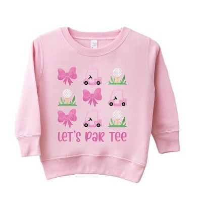 The Juniper Shop Let's Par Tee Coquette Toddler Graphic Sweatshirt
