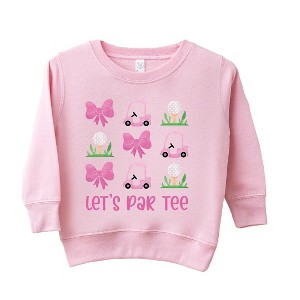 The Juniper Shop Let's Par Tee Coquette Toddler Graphic Sweatshirt - 1 of 3