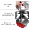 Gourmet Edge Stainless Steel Mixing Bowl Set For Home Kitchen (10 Piece) - 4 of 4
