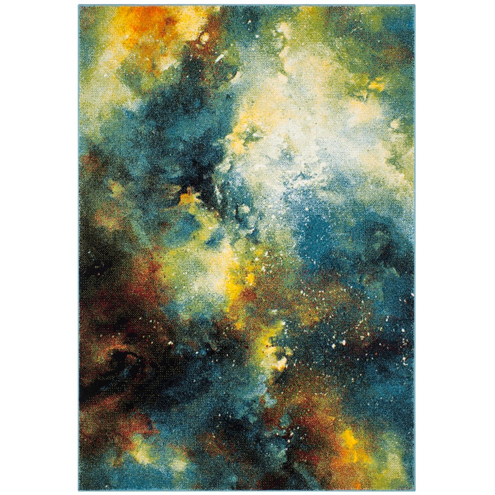 6'7inx9' Loomed Galaxy Area Rug Blue - Safavieh