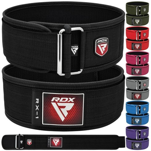 RDX Sports Weight Lifting Belt 4 Adjustable Back Lumbar Support Bodybuilding, Powerlifting Functional Strength Training Exercise Fitness Workout - image 1 of 1