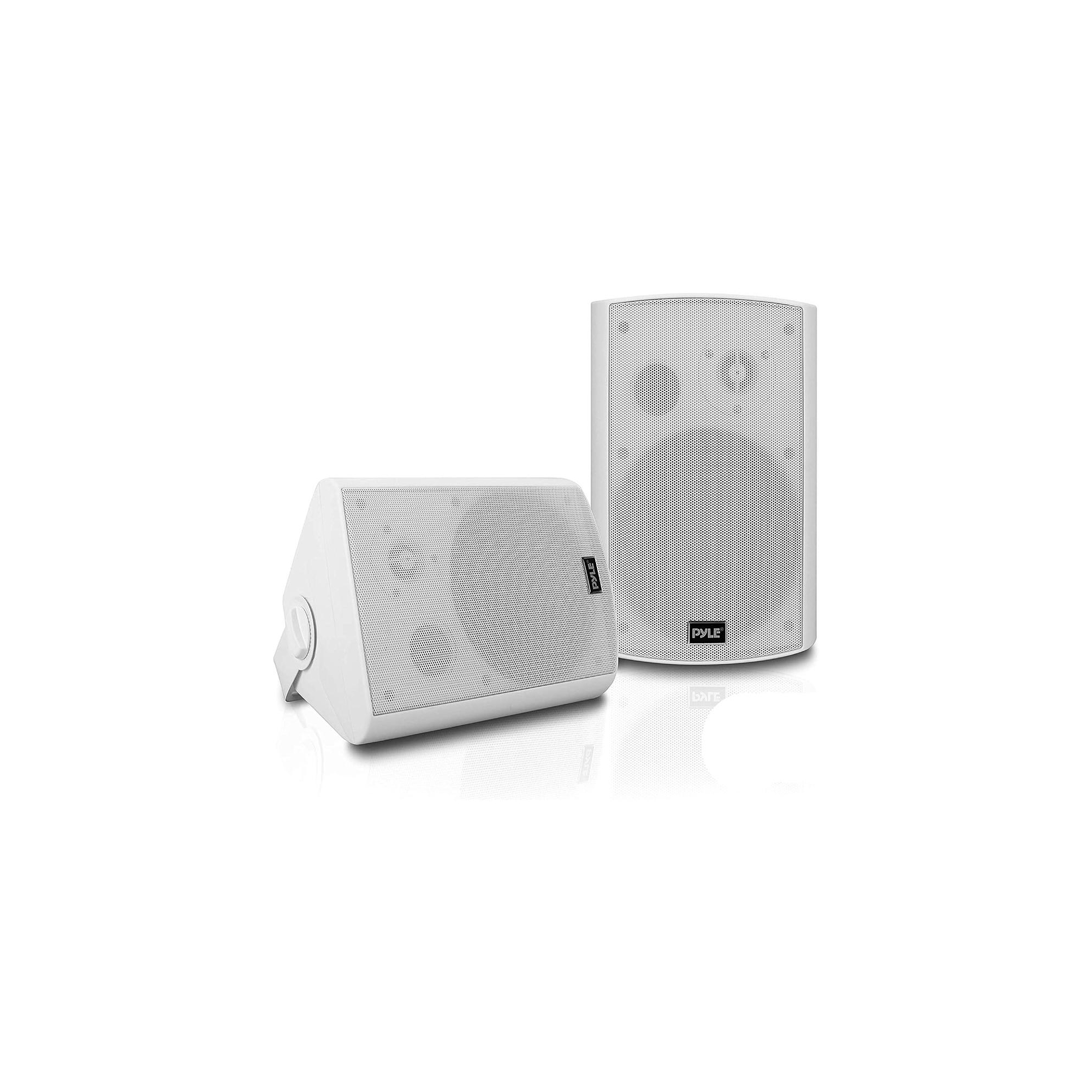 Pyle 6.5" Indoor/Outdoor Bluetooth Wall-Mount Speakers - Waterproof, 2-Way Full Range, 800W - White