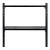 Kate & Laurel All Things Decor 24" x 8" x 24" Meridien Wood Wall Shelf Black: Poplar, 2-Tier Storage, Modern Design - 4 of 4