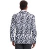 INSPIRE CHIC Men's Slim Fit Peak Lapel One Button Party Animal Printed Blazers - 3 of 4
