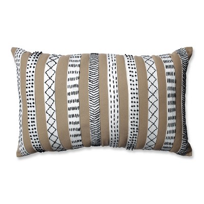 Oversized Stitched Lumbar Throw Pillow Neutral - Threshold™