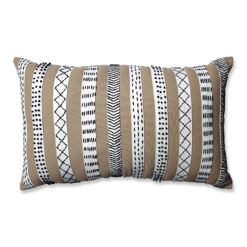 12"x20" Decorative Bands Lumbar Throw Pillow - Pillow Perfect, 1 of 7