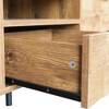 78 in. Modern TV Console Table/Stand with Storage Compartment, Media Console with Storage, Walnut color - 4 of 4
