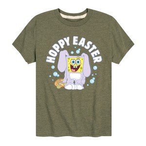 Boys' - SpongeBob Squarepants - Hoppy Easter Short Sleeve Graphic T-Shirt - 1 of 4