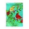 Evergreen Cardinal Couple Suede Garden Flag 12 x 18 Inches Indoor Outdoor Decor - 2 of 4