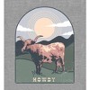 Western Howdy Cow Adult Long Sleeve Hoodie - 2 of 2
