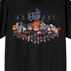 Naruto Shippuden Chibi Akatsuki Group Crew Neck Short Sleeve Men's Black T-shirt - 2 of 3