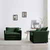 APRILSOUL Set of 2 Accent Chair High-end Chenille Upholstered Armchairs, Living Room Side Chairs with Toss Pillow - 3 of 4
