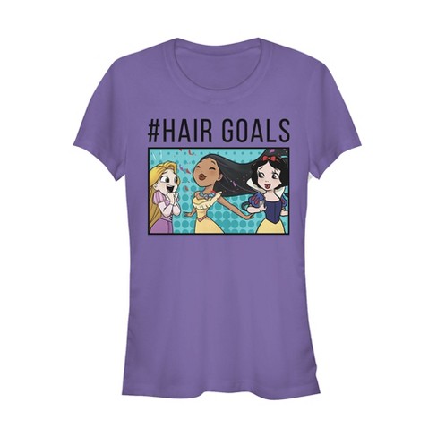 Juniors Womens Disney Princesses #Hair Goals Cartoon T-Shirt - image 1 of 3