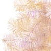vidaXL Christmas Tree White with Iridescent Tips PVC, Steel 47.2 in - White 6 x 3 ft - 4 of 4