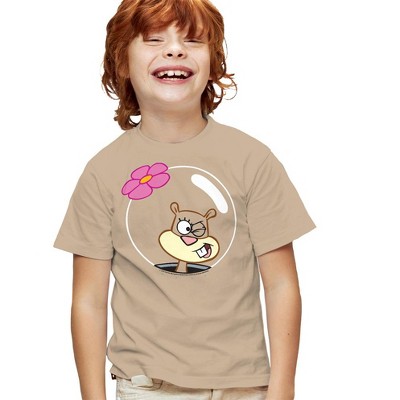 Boys' Short Sleeve Spongebob Sandy Wink Face T-Shirt