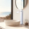 WOWOW Single Handle Single Hole Waterfall Bathroom Faucet with Drain Kit Included - 3 of 4