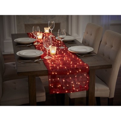 BrylaneHome Pre-Lit Table Runner