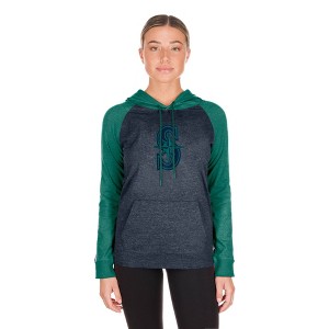 MLB Seattle Mariners Women's Lightweight Hooded Sweatshirt - 1 of 4