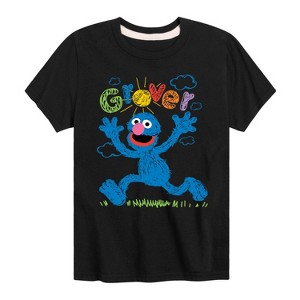 Boys' - Sesame Street - Grover Short Sleeve Graphic T-Shirt - 1 of 4