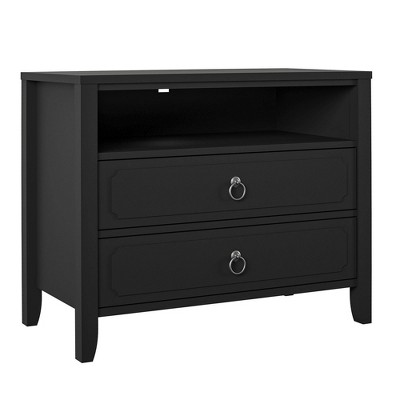 Her Majesty 2 Drawer Nightstand Black - Novogratz