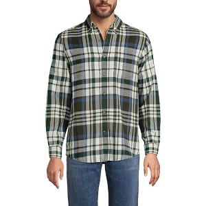 Lands' End Men's Traditional Fit Flagship Flannel Shirt - 1 of 4