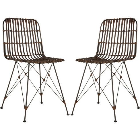 Minerva Wicker Dining Chair (Set of 2)  - Safavieh - image 1 of 4