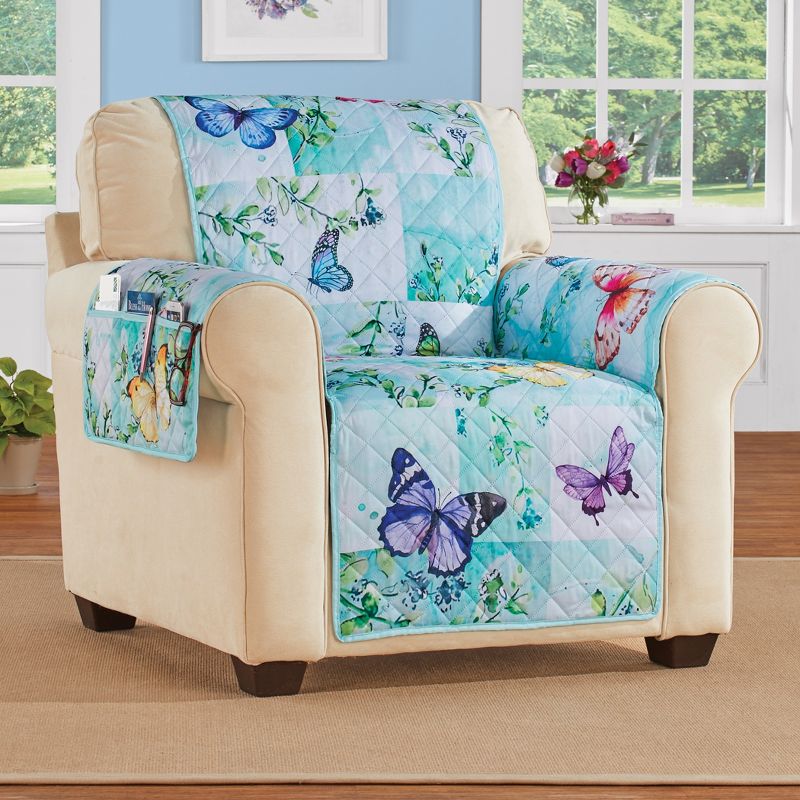 Collections Etc Butterfly Patch Furn Protector, 2 of 3