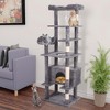 71'' Tall Cat Tree, Multi-Level Cat Tower Condo with Scrating Post - 2 of 4