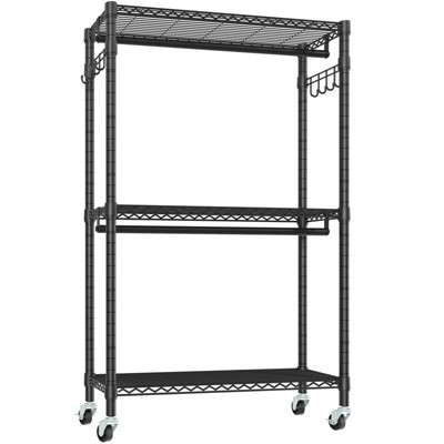 Vipek V12 Portable Closets Heavy Duty Rolling Garment Rack 3 Tiers ...